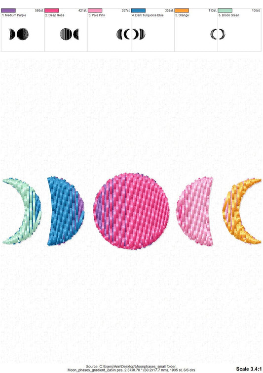 Mini Iridescent Moon Phases