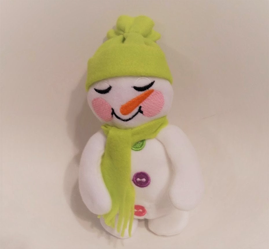 Snowman ITH embroidery