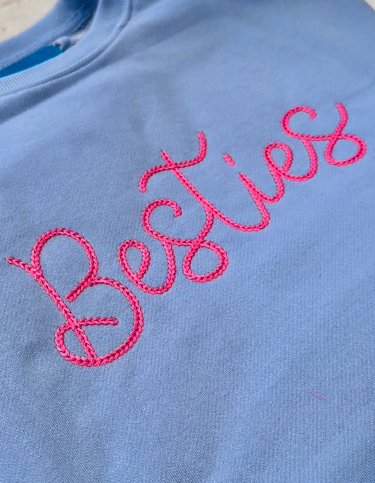 Dense Bold Chain Stitch Font Bestie