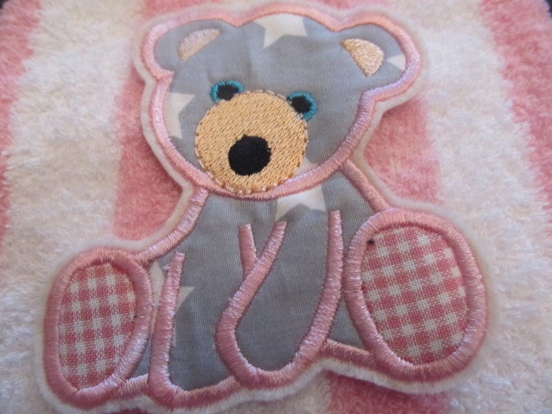 Angel Teddy Bear Applique