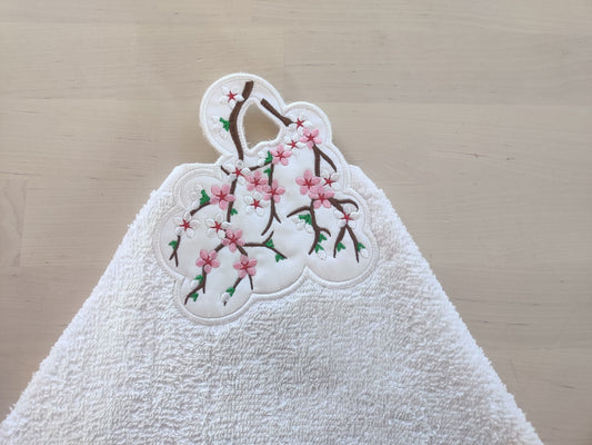 Cherry Blossom Floral Towel Topper