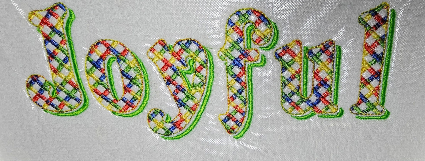 Gingham Christmas Shadow Font