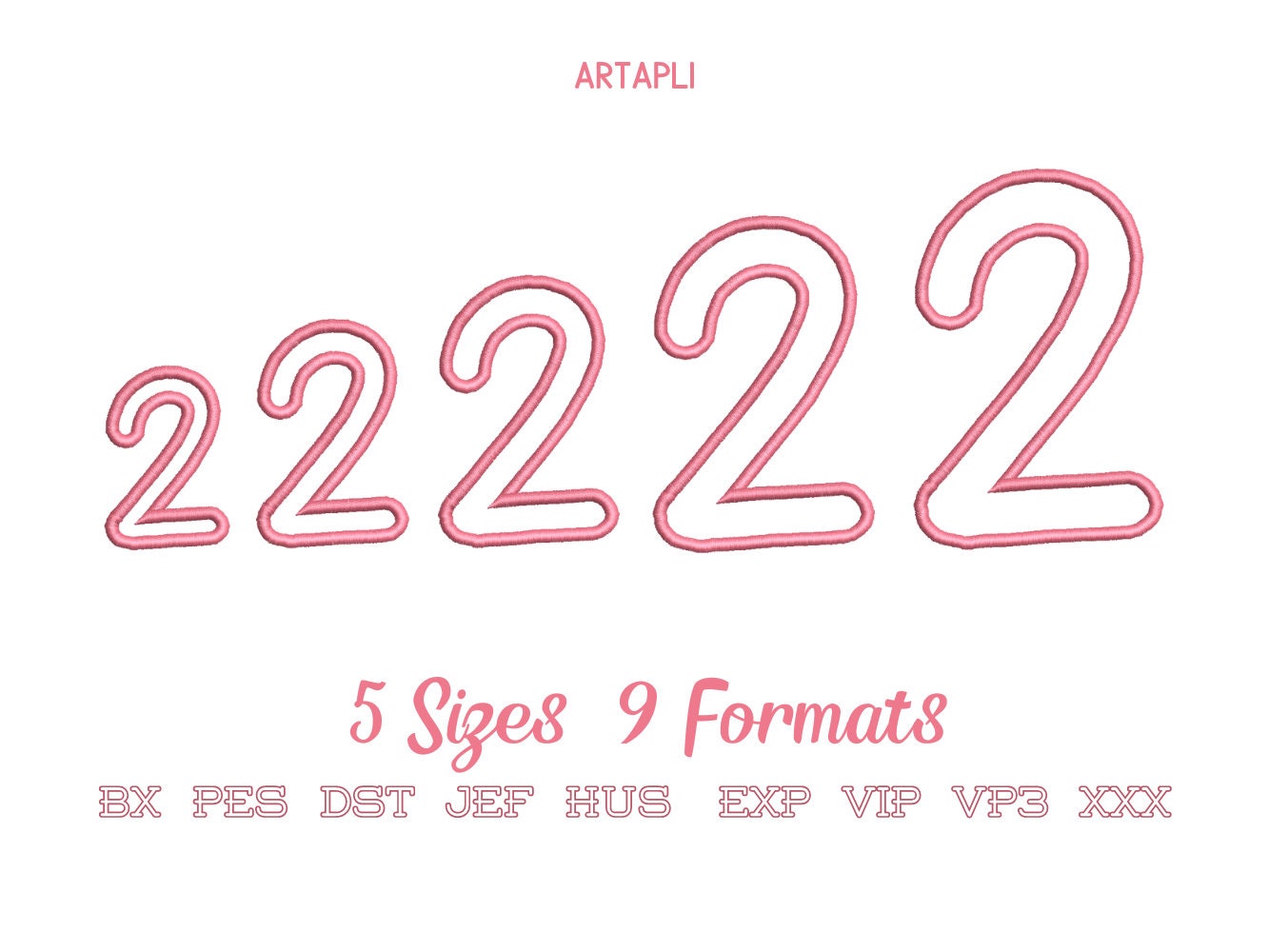 Cute Monogram Font Applique