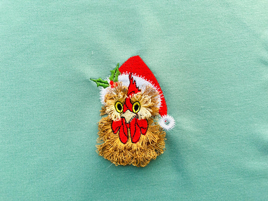 Awesome Fringed Chicken Santa