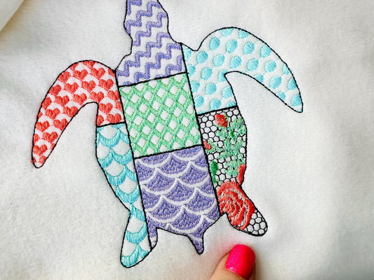 Patchwork Patterned Turtle Tortoise