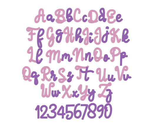 Fill Stitch Handwritten Font Karen