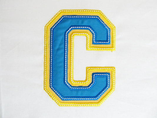 Double Applique Athletic Sport Font