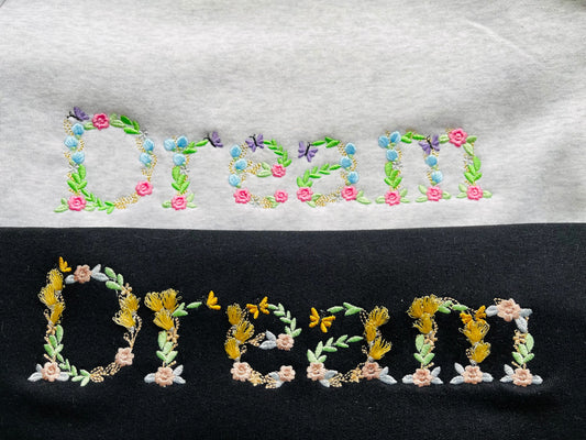 Fringed Light Rose Floral Font