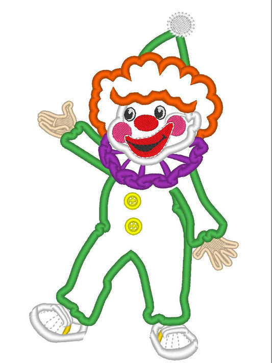 Funny Clown Party Applique