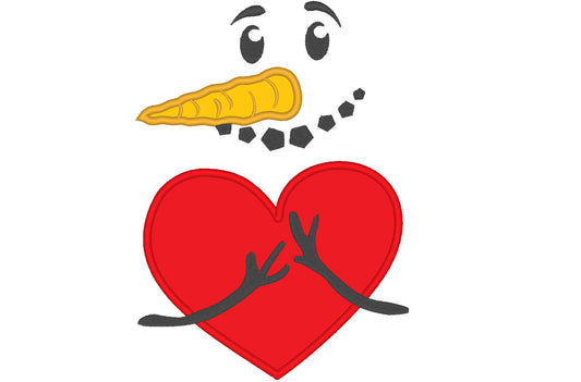 Snowman Hugs Warm Heart