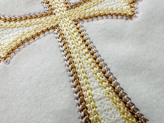 Quick Light Chain Stitch Religious Christian Cross