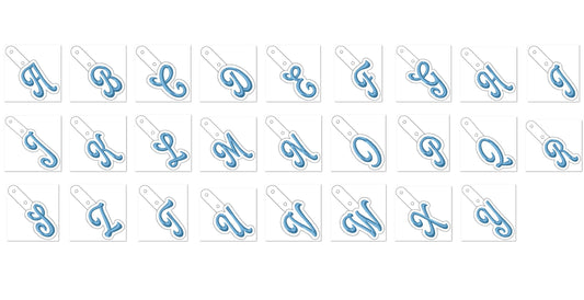 Handwritten Monogram Initial Keychain