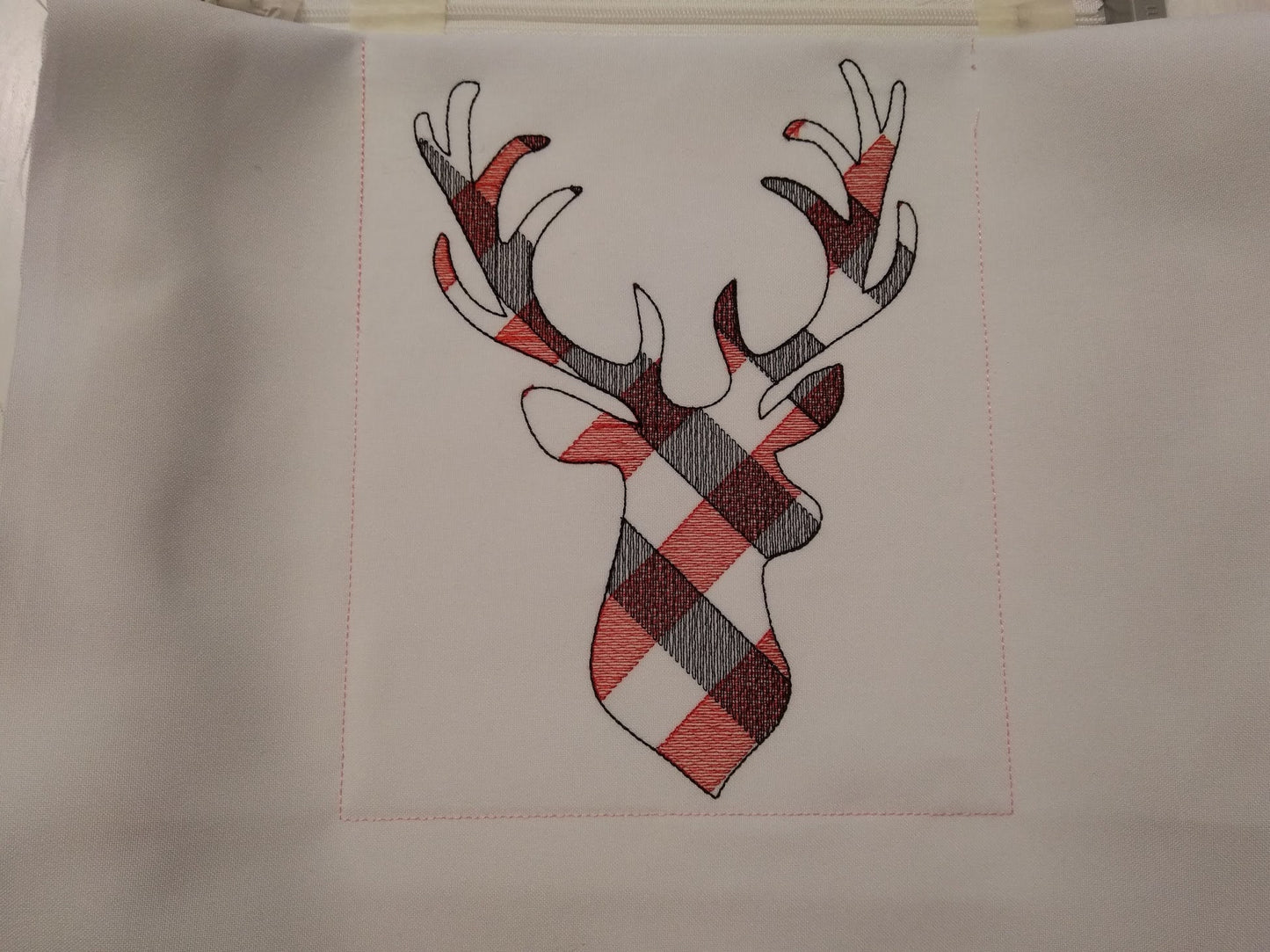 Gingham Plaid Patterned Cow