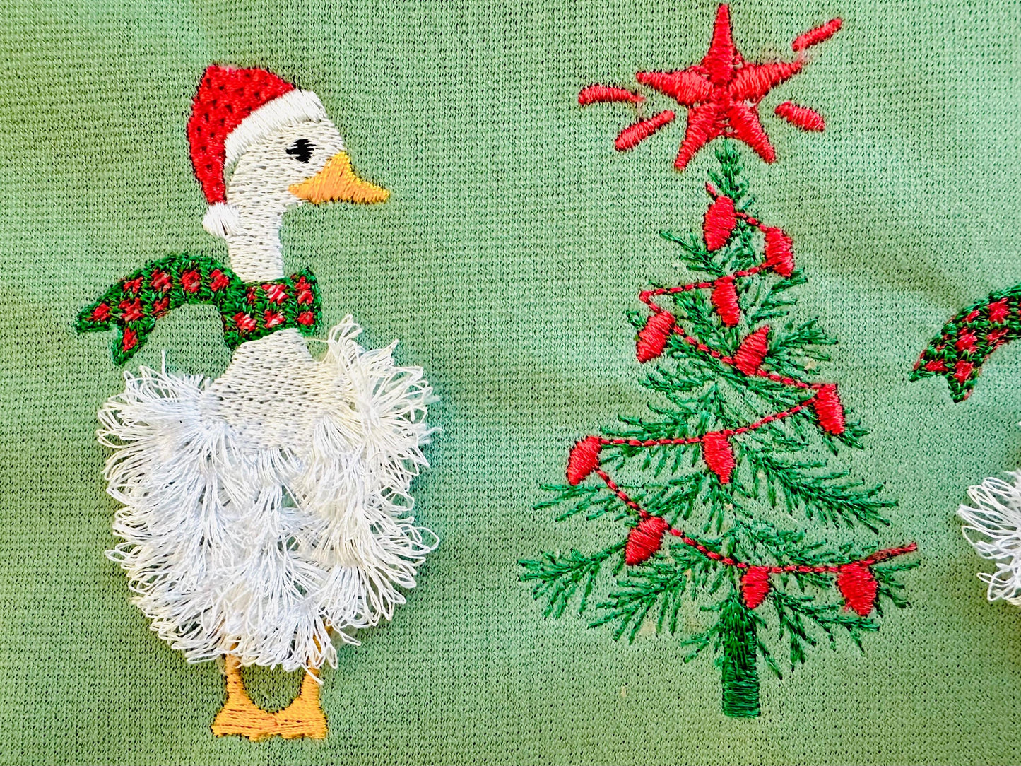 Fringed Christmas Goose Duck