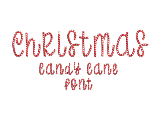 Christmas Candy Cane Font