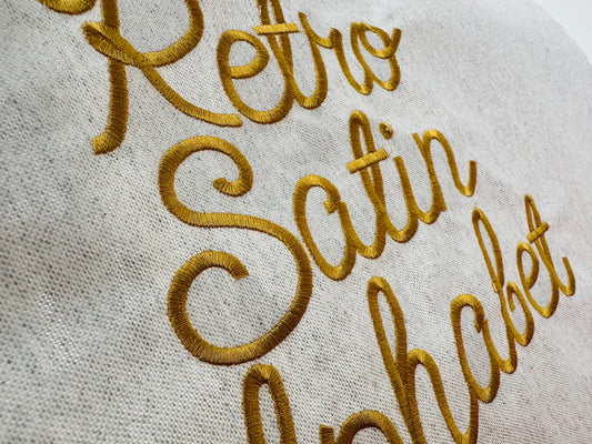 Baby Satin Stitch Handwritten Font