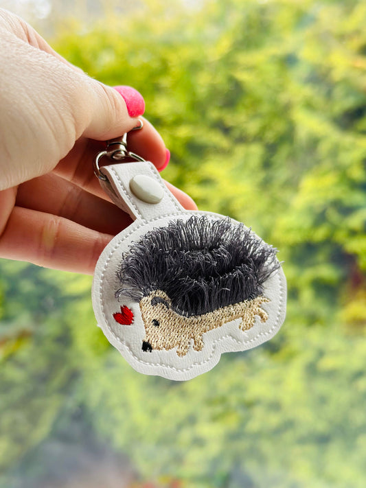 Fringed Hedgehog Keychain
