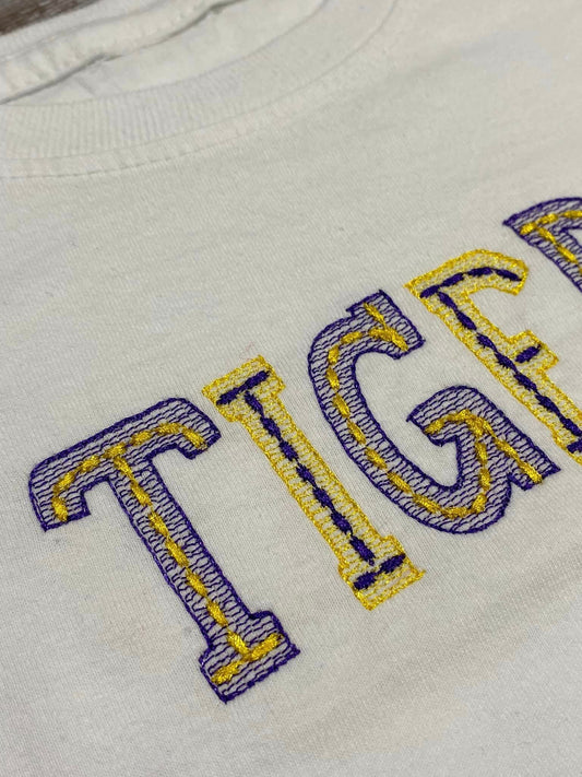 Quick Light Stitch School Font