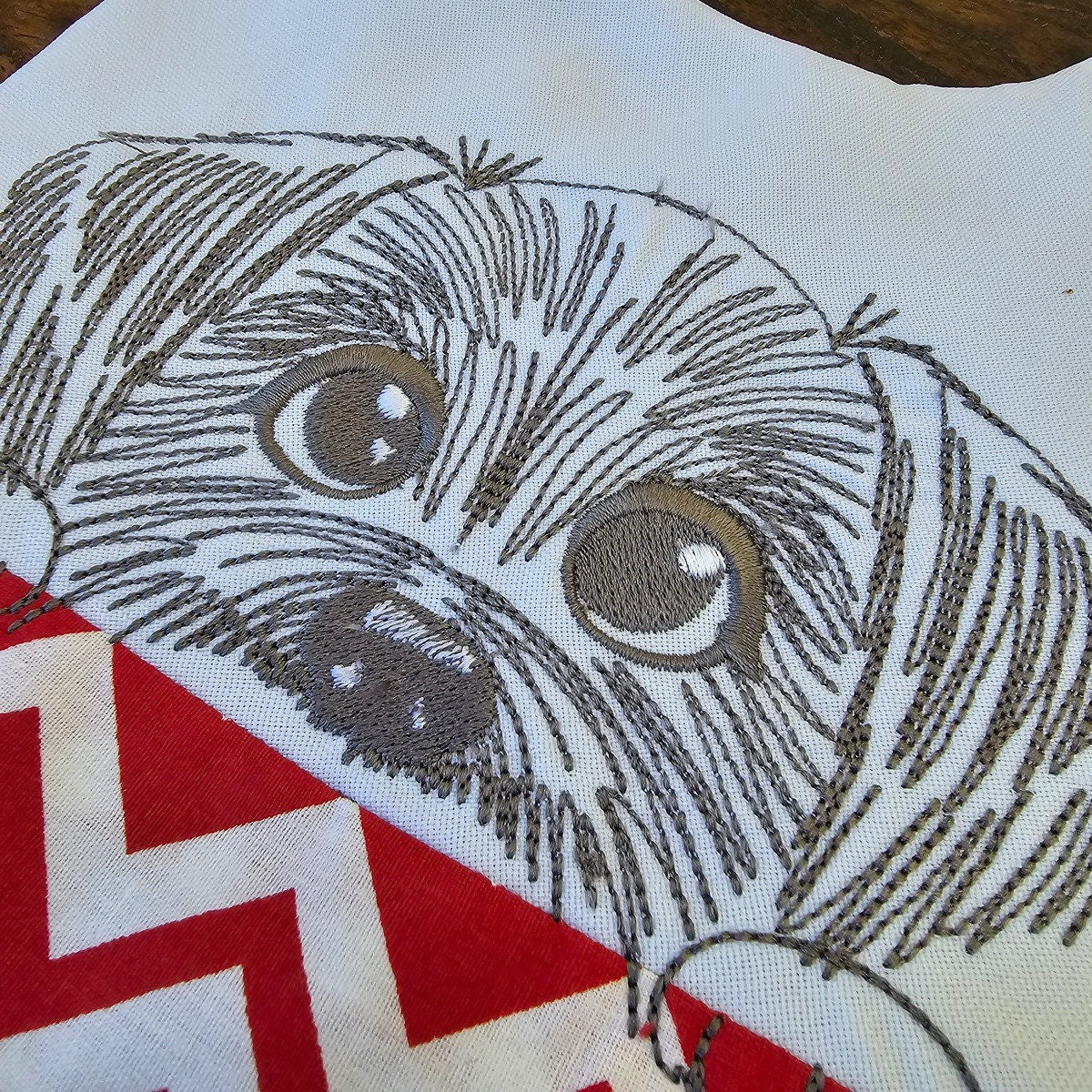 Peeking Puppy Head Outline