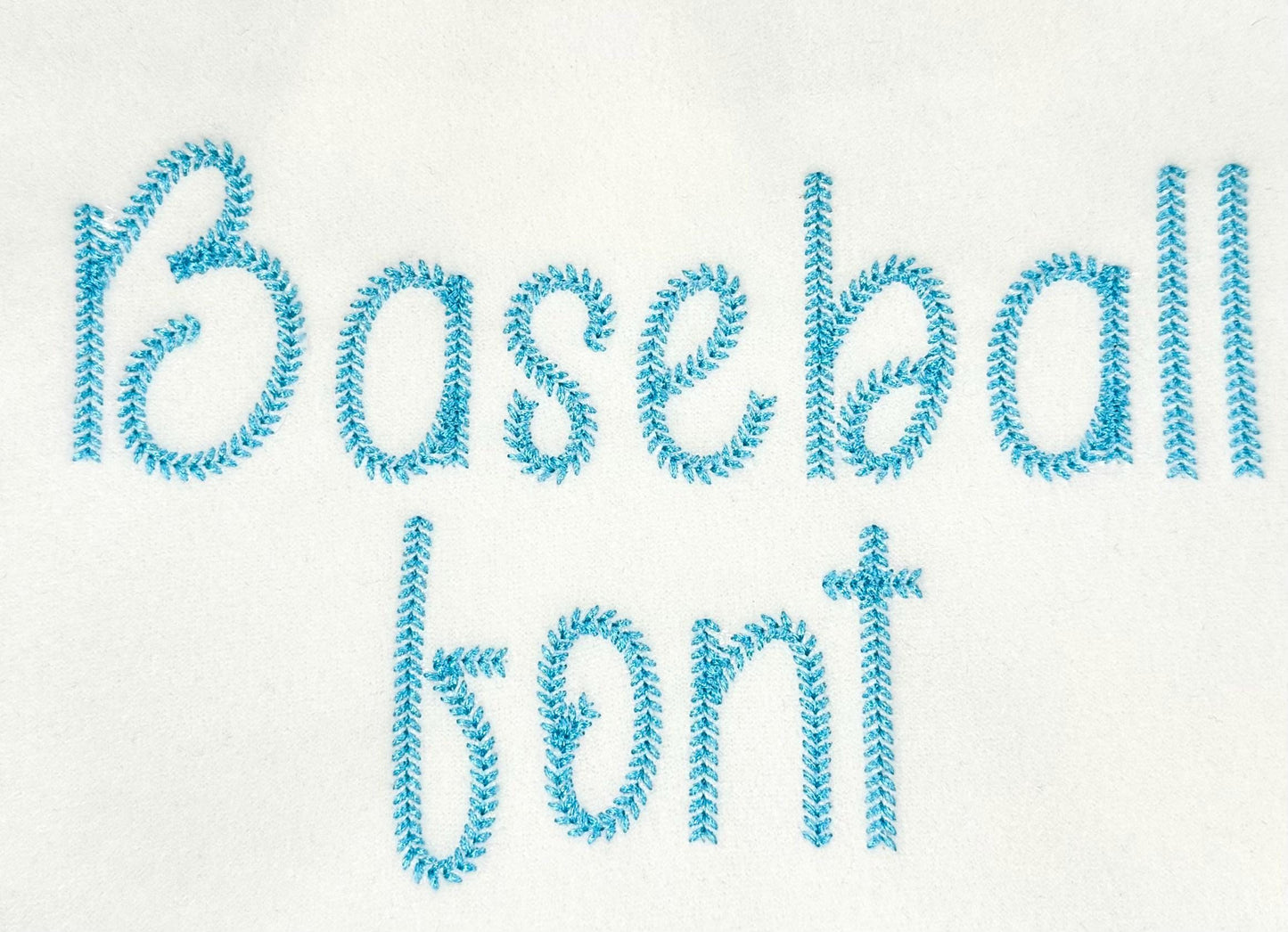 Baseball Stitch Sport Font