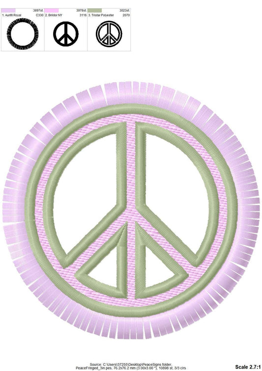 Fringed Peace Sign