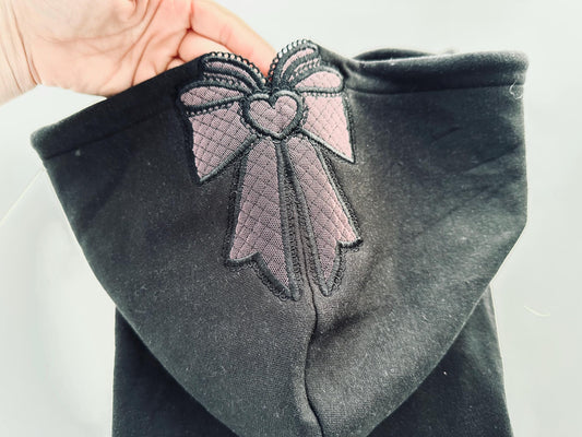 Coquette Lace Butterfly Bow Applique