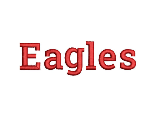 Mini Satin Stitch Block Font