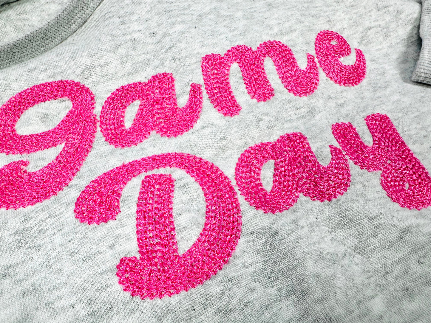 Wide Hand Stitch Effect Font