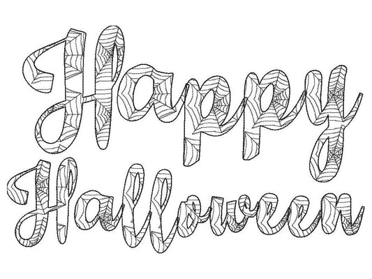 Spider Web Halloween Font
