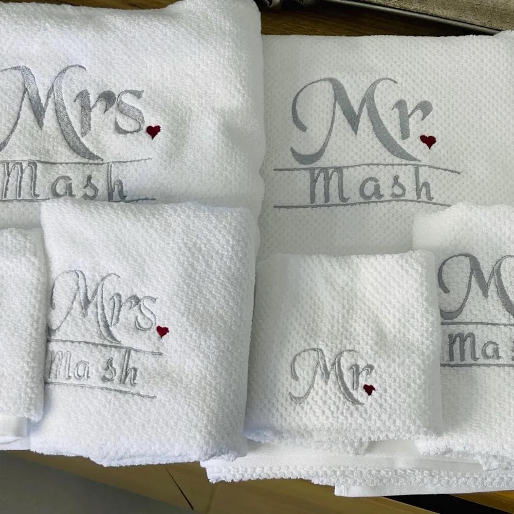 Mr And Mrs Wedding Monogram Frame
