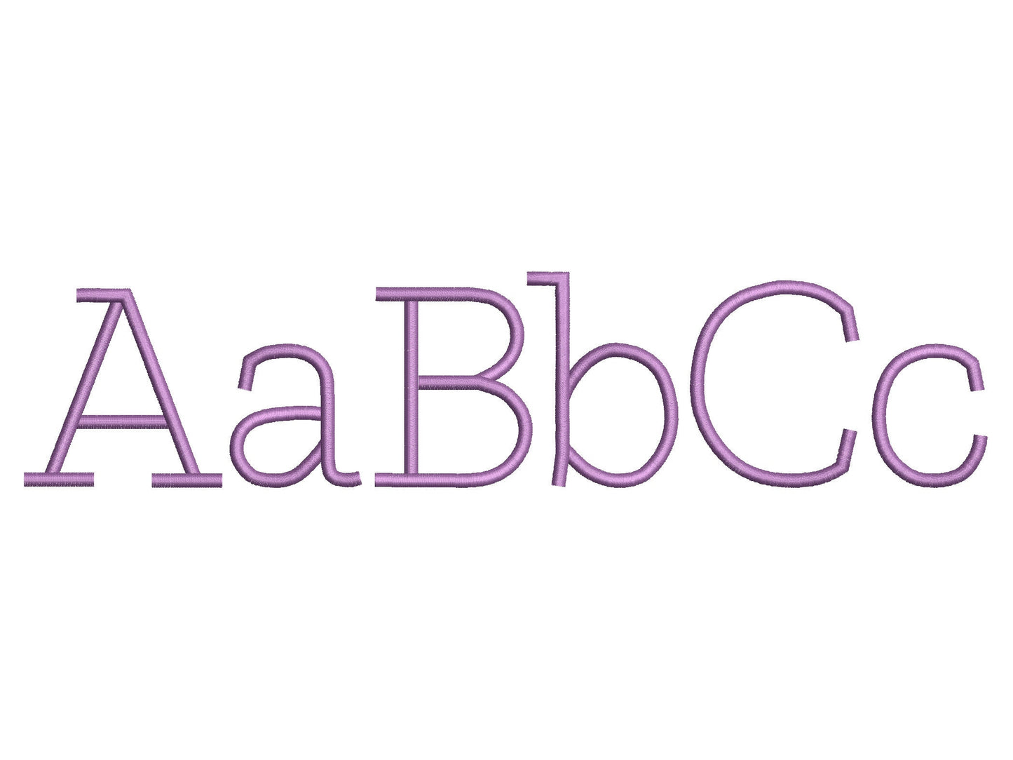 Satin Stitch Classic Block Font