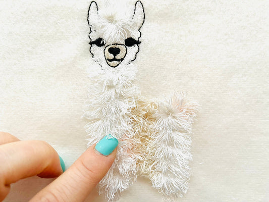 Fringed Fur Llama Alpaca