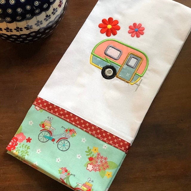 Summer Holiday Camper Van Applique
