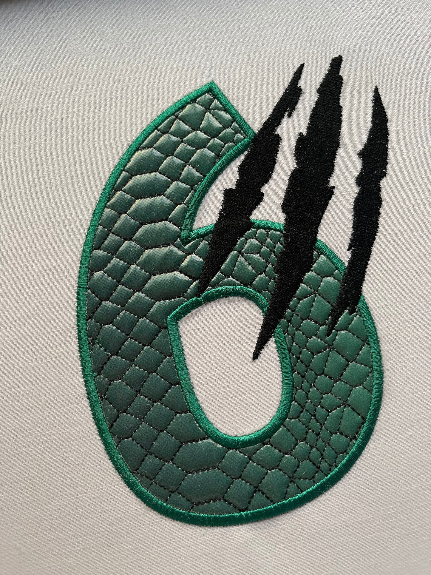 T-Rex Dinosaur Scratched Birthday Numbers