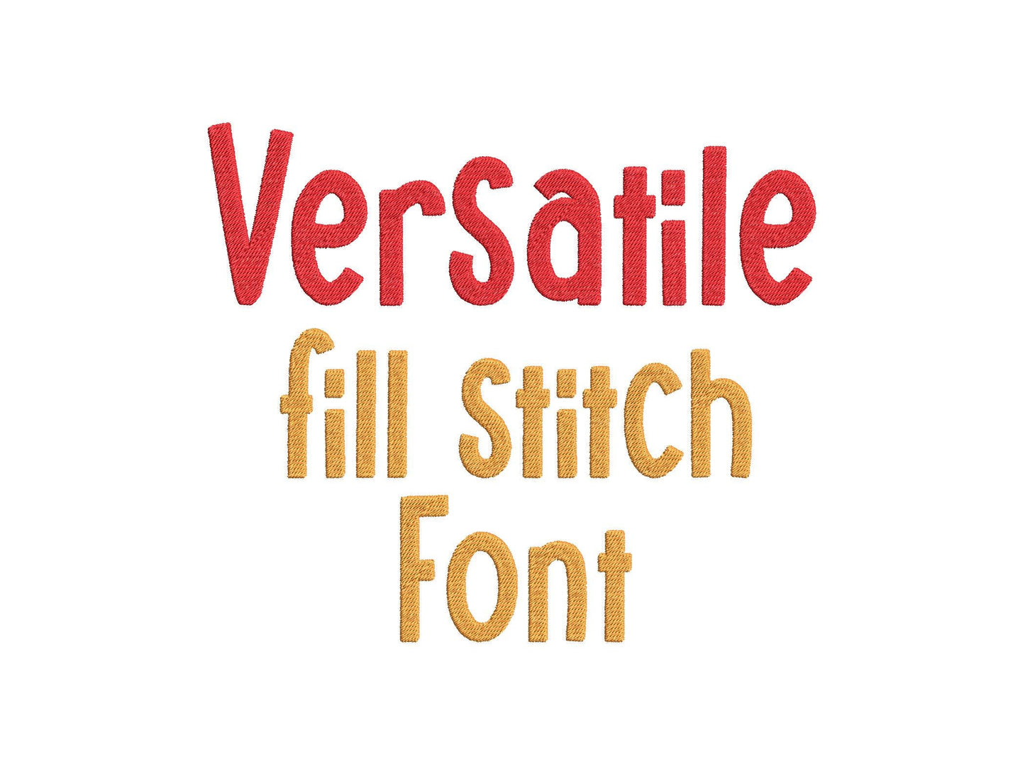 Versatile Fill Stitch Font Steve