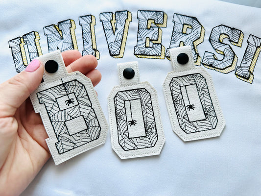 Spiderweb Monogram Keychain