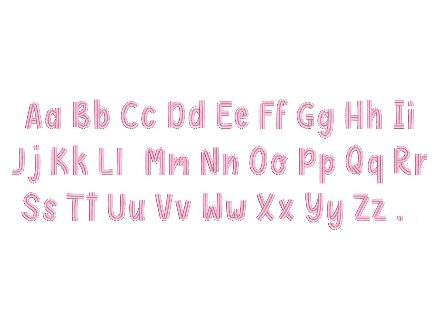 Boho Girly Fringed Font