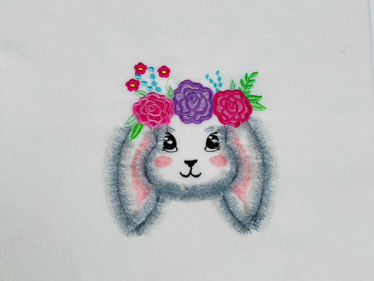 Fringed Easter Bunny Floral Crown