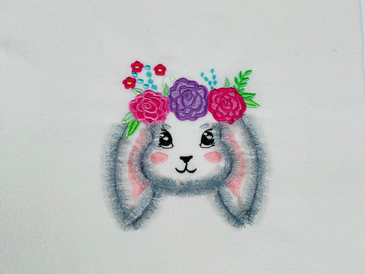 Fringed Easter Bunny Floral Crown