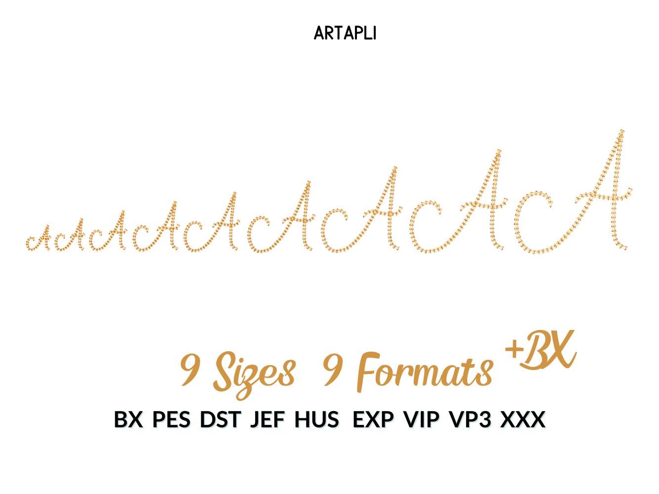 Light Stitch Chain Handwritten Script Font