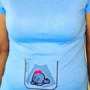 Ultrasound Tech doctor pockets embroidery dsigns Girl and Boy machine