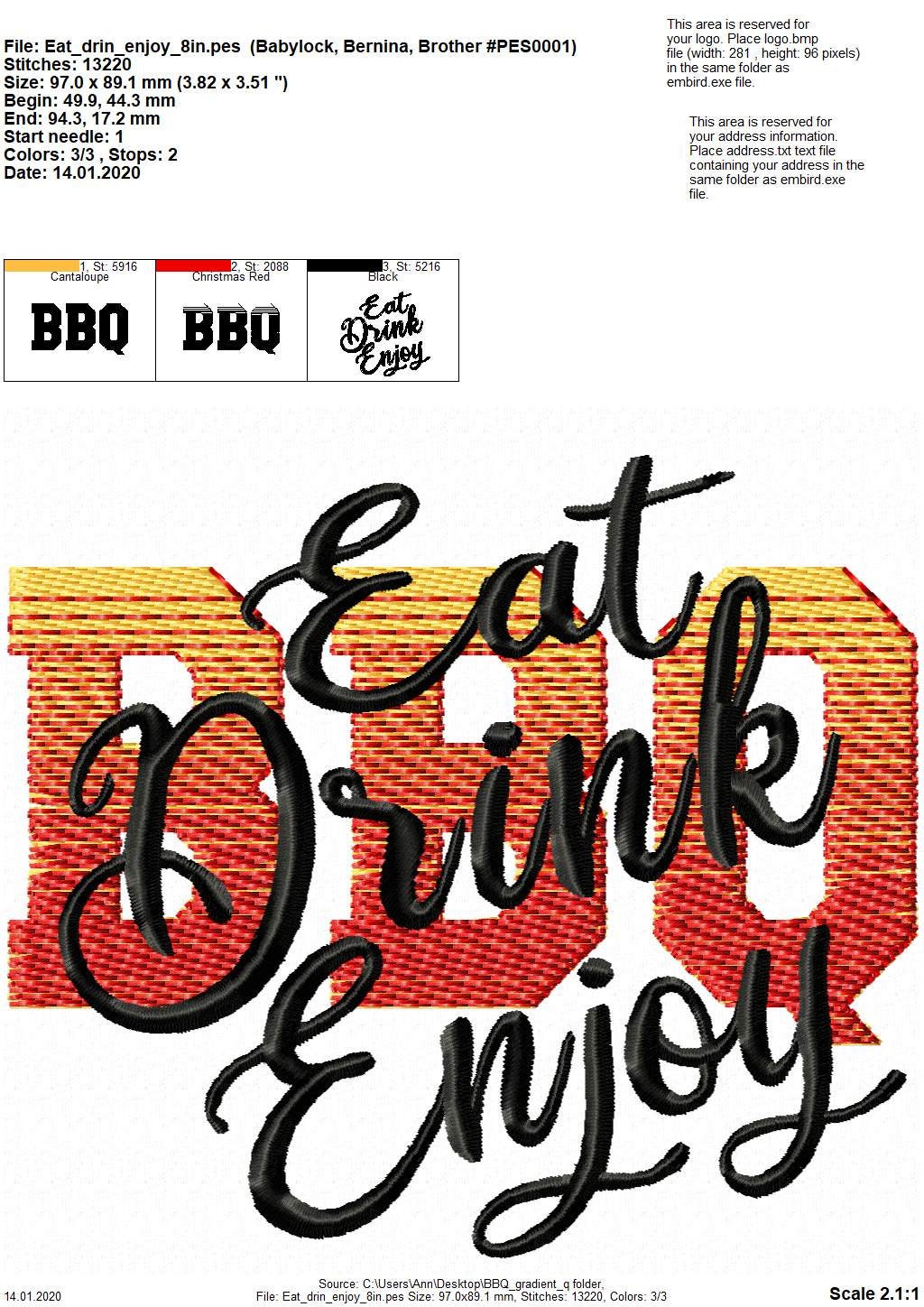Eat Drink Enjoy BBQ Sayng