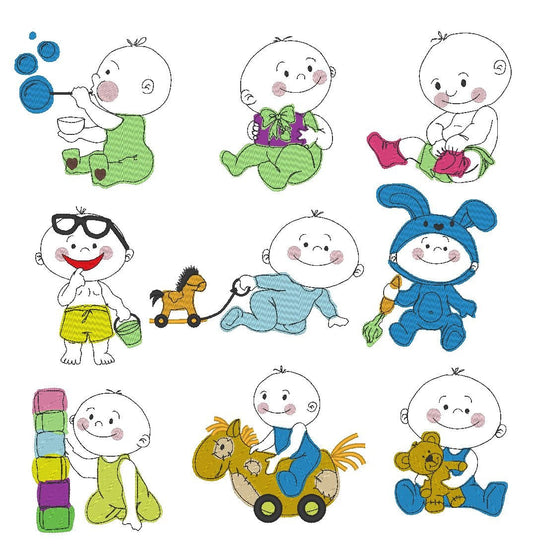 Baby Boy Set of 8