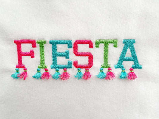 Fringed Summer Font With Tassels