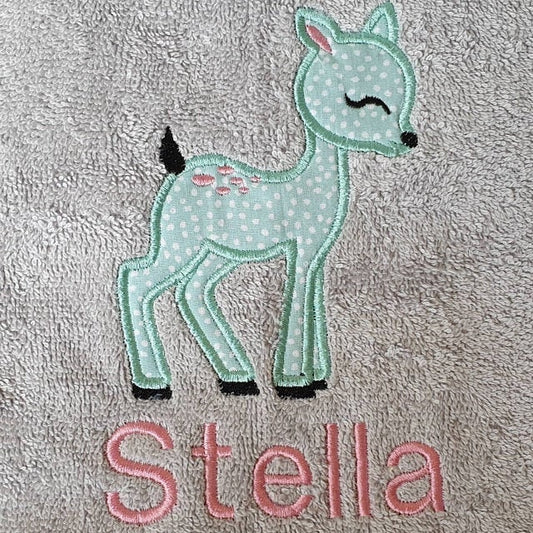 Little Baby Deer Fawn Applique