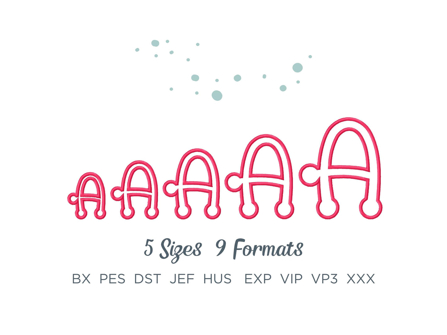 Dot To Dot Kids Font Applique