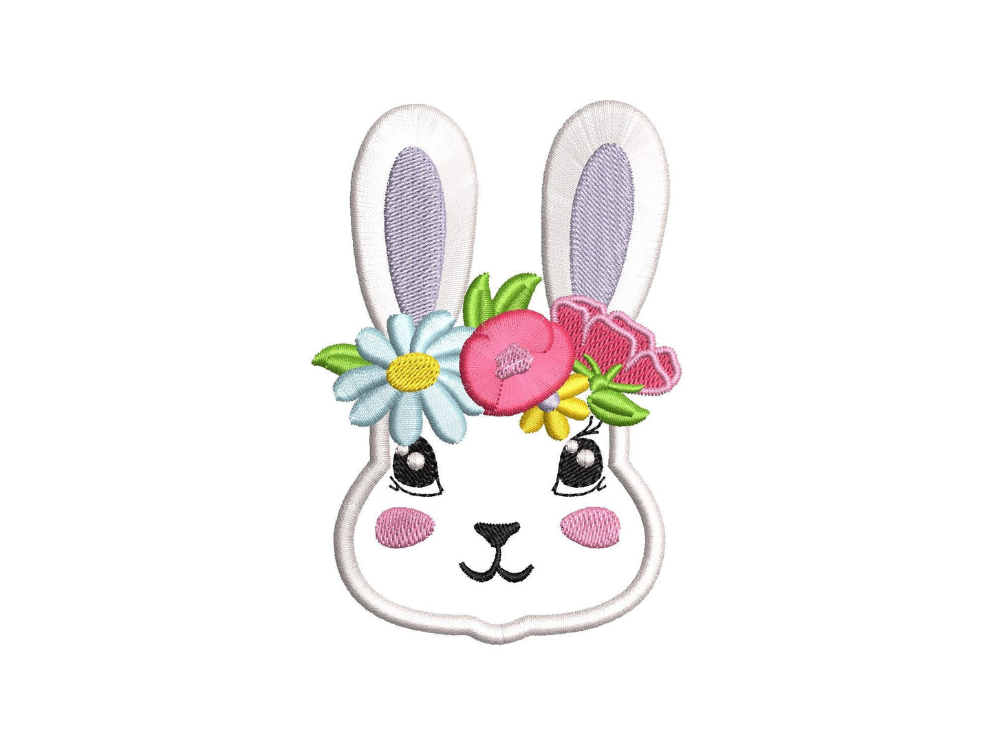 Cute Bunny Fringed Floral Crown
