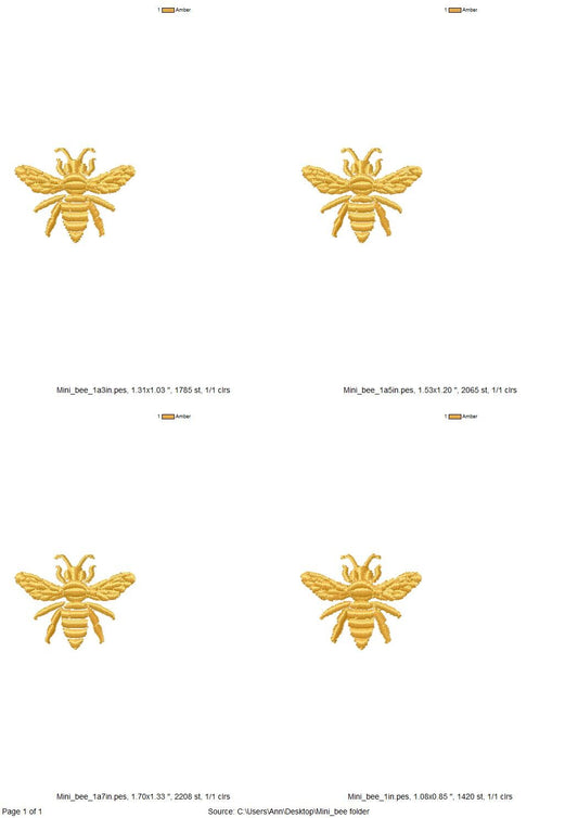 Little add on Bee embroidery design machine embroidery designs fill