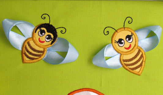 Busy Bee Applique Set of 2