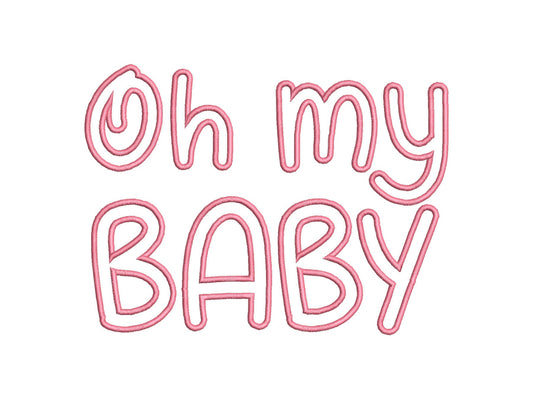 Cute Monogram Font Applique